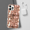 Luxury Rose Gold Blocks Flexi iPhone Cases. Soft iPhone case. Compatible with many of iPhone Models. Please See our iPhone model selection list.
