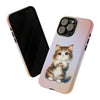 Norwegian Forest Cat Giving Heart Tough iPhone Case. Cat Lover Phone Case. Compatible with many of iPhone Models. Please See our iPhone model selection list.