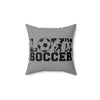 Love Soccer Throw Pillow.