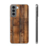 Wood Texture Pattern Flexi Samsung phone Case. Soft phone Case. Compatible with many of Samsung Models. Please See our Samsung model selection list.