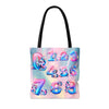 3D Unicorn Alphabet and Number tote bag, Girl Bag, Kids Library Bag. Three Sizes to Choose From.