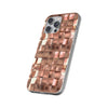 Luxury Rose Gold Blocks Flexi iPhone Cases. Soft iPhone case. Compatible with many of iPhone Models. Please See our iPhone model selection list.