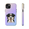 Border Collie Sad Face Tough iPhone Case. Dog Lover Phone Case. Compatible with many of iPhone Models. Please See our iPhone model selection list.