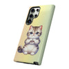 Exotic Shorthair Cat Giving Heart Tough Phone Case For Samsung. Samsung Case. Compatible with many of Samsung Models. Please See our Samsung model selection list.