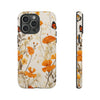 Pressed Wildflowers With Butterfly Tough iPhone Case, Compatible with many of iPhone Models. Please See our iPhone model selection list.