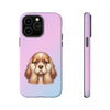 Cocker Spaniel Sad Face Tough iPhone Case. Dog Lover Phone Case. Compatible with many of iPhone Models. Please See our iPhone model selection list.