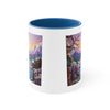 3D Embroidered Winter Landscape Mug, Coffee Mug, Tea Mug. 3D Landscape Mug.