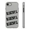 Baseball Tough iPhone Case. Compatible with many of iPhone Models. Please See our iPhone model selection list.