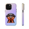 Dobermann Sad Face Tough iPhone Case. Dog Lover Phone Case. Compatible with many of iPhone Models. Please See our iPhone model selection list.