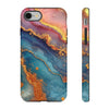 Pink Gold Seafoam Alcohol Ink Tough iPhone Case. Compatible with many of iPhone Models. Please See our iPhone model selection list.