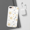 Snowflake Pattern Flexi iPhone Cases. Soft iPhone case. Compatible with many of iPhone Models. Please See our iPhone model selection list.