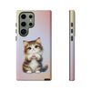 Norwegian Forest Cat Giving Heart Tough Phone Case For Samsung. Samsung Case. Compatible with many of Samsung Models. Please See our Samsung model selection list.