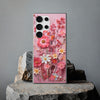 3D Looking Pressed Wildflowers Flexi Samsung phone Case. Soft phone Case. Compatible with many of Samsung Models. Please See our Samsung model selection list.