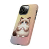 Ragdoll Cat Giving Heart Tough iPhone Case. Cat Lover Phone Case. Compatible with many of iPhone Models. Please See our iPhone model selection list.
