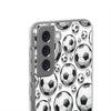 Soccer Balls Pattern Flexi Samsung phone Case. Soft phone Case. Compatible with many of Samsung Models. Please See our Samsung model selection list.