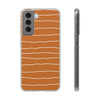 Wave Line Pattern Flexi Samsung phone Case. Soft phone Case. Compatible with many of Samsung Models. Please See our Samsung model selection list.