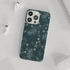 Dragonfly and Floral Patterns Dark Green Background Flexi iPhone Cases. Soft iPhone case. Compatible with many of iPhone Models. Please See our iPhone model selection list.