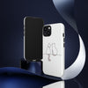 Cat Line Art Tough iPhone Case, Compatible with many of iPhone Models. Please See our iPhone model selection list.