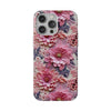 Pink Floral Embroidery Flexi iPhone Cases. Soft iPhone case. Compatible with many of iPhone Models. Please See our iPhone model selection list.