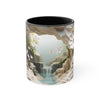 3D Winding river in the forest Mug , coffee mug, Tea mug.