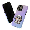 Dalmatian dog Sad Face Tough iPhone Case. Dog Lover Phone Case. Compatible with many of iPhone Models. Please See our iPhone model selection list.