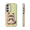 Himalayan Cat Giving Heart Tough Phone Case For Samsung. Samsung Case. Compatible with many of Samsung Models. Please See our Samsung model selection list.