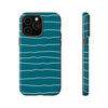 Wave Line Pattern Tough iPhone Case, Compatible with many of iPhone Models. Please See our iPhone model selection list.