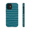 Wave Line Pattern Tough iPhone Case, Compatible with many of iPhone Models. Please See our iPhone model selection list.