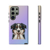 Border Collie Sad Face Tough Phone Case For Samsung. Samsung Case. Dog Lover Phone Case. Compatible with many of Samsung Models. Please See our Samsung model selection list.