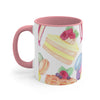 Dessert Mug, Cake Mug, Coffee Mug, Tea Mug.