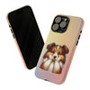 Shetland Sheepdog, Sheltie Sad Face Tough iPhone Case. Dog Lover Phone Case. Compatible with many of iPhone Models. Please See our iPhone model selection list.
