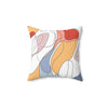 Modern Abstract Line Art Throw Pillow.