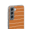 Wave Line Pattern Flexi Samsung phone Case. Soft phone Case. Compatible with many of Samsung Models. Please See our Samsung model selection list.
