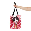 3D Zipper Kitten tote bag, Shopping Bag, Grocery Bag, Library Bag. Cat Lover Bag. Three Sizes to Choose From.