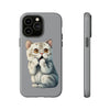 Cute Surprise Cat Tough iPhone Case, gift for Cat lover.Compatible with many of iPhone Models. Please See our iPhone model selection list.