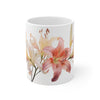 Lily white Ceramic Mug 11oz.