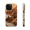 Forest engraved Wood Tough iPhone Case, Compatible with many of iPhone Models. Please See our iPhone model selection list.