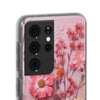 3D Looking Pressed Wildflowers Flexi Samsung phone Case. Soft phone Case. Compatible with many of Samsung Models. Please See our Samsung model selection list.