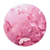 Beautiful Pink Butterflies Round Mouse Pad.