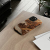 Forest engraved Wood Tough iPhone Case, Compatible with many of iPhone Models. Please See our iPhone model selection list.