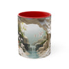 3D Winding river in the forest Mug , coffee mug, Tea mug.