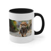 Dressed up Cat coffee mug.