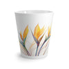 Bird of Paradise flower Latte Mug, floral latte mug, Cappuccino Mug.