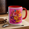 3D Flowers Mug , coffee mug, Tea mug.