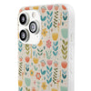 Cute Spring Flower Pattern Flexi iPhone Cases. Soft iPhone case. Compatible with many of iPhone Models. Please See our iPhone model selection list.