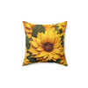 3D Sunflower Throw Pillow.