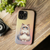 Birman Cat Giving Heart Tough iPhone Case. Cat Lover Phone Case. Compatible with many of iPhone Models. Please See our iPhone model selection list.