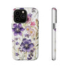 Pressed Wildflowers Tough iPhone Case, Compatible with many of iPhone Models. Please See our iPhone model selection list.