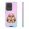 Cocker Spaniel Sad Face Tough Phone Case For Samsung. Samsung Case. Dog Lover Phone Case. Compatible with many of Samsung Models. Please See our Samsung model selection list.