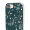 Dragonfly and Floral Patterns Dark Green Background Flexi iPhone Cases. Soft iPhone case. Compatible with many of iPhone Models. Please See our iPhone model selection list.